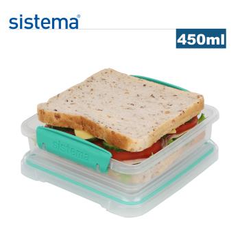【紐西蘭SISTEMA】 外帶三明治保鮮餐盒450ml