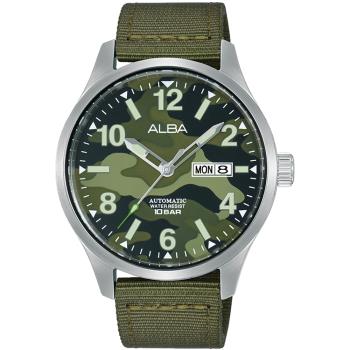 ALBA 雅柏 運動迷彩時尚腕錶/綠/42mm (Y676-X040G/AL4267X1)