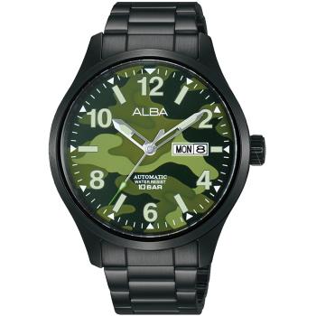 ALBA 雅柏 運動迷彩時尚腕錶/黑/42mm (Y676-X039SD/AL4313X1)