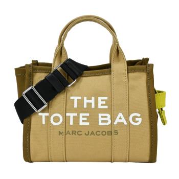 MARC JACOBS THE COLORBLOCK SMALL TOTE 拼色印花帆布兩用托特包-小/棕黃