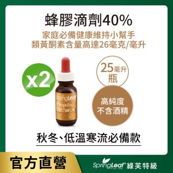 綠芙特級 蜂膠滴液40%_25ml/瓶(2入組)