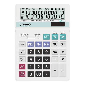 JINHO 京禾 12位元雙電源 稅率桌上型計算機（JH-2626T）