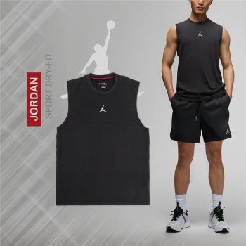 Nike 背心 Jordan Sport Tank Top 男款 黑 基本款 喬丹 無袖上衣 休閒 快乾 DM1828-010