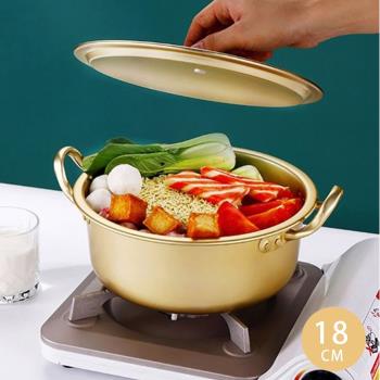 韓國 金色銅製泡麵鍋/方便麵鍋(含鍋蓋)18cm_PA20