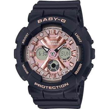 CASIO 卡西歐 BABY-G 人氣休閒手錶-黑X粉紅 (BA-130-1A4)