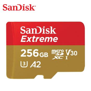 SanDisk 256GB 190MB/s Extreme MicroSDXC UHS-I A2 V30  256GB 記憶卡 公司貨