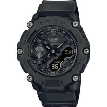 CASIO 卡西歐 G-SHOCK 一起冒險去 碳核心防護構造雙顯計時手錶 (GA-2200BB-1A)