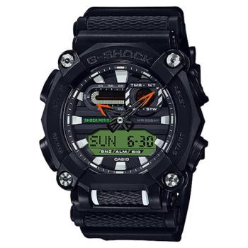 CASIO 卡西歐 G-SHOCK 潮流工業風雙顯計時手錶-黑 (GA-900E-1A3)