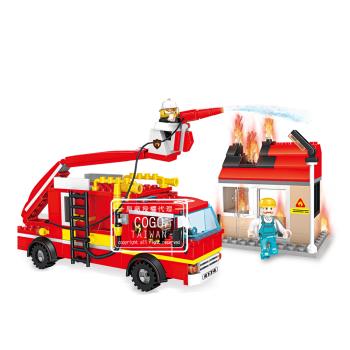 COGO積木 消防系列 城市消防車-4174