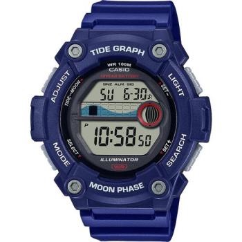 CASIO 卡西歐 10年電力 水上運動計時手錶-藍 (WS-1300H-2AV)