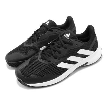 adidas 網球鞋 CourtJam Control M 男鞋 黑 白 緩震 透氣 運動鞋 愛迪達 GW2554