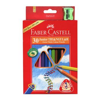 德國 Faber-Castell美術生指定用品 30色大三角色鉛筆組-附筆削