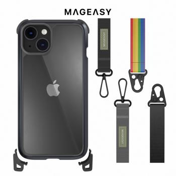 MAGEASY iPhone 14 6.1吋 Odyssey+ 超軍規防摔可拆式掛繩手機殼 