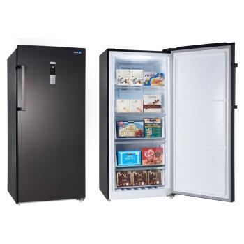 送7-11商品卡1500元★聲寶325公升直立式變頻冷凍櫃SRF-325FD