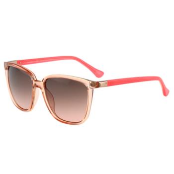 Calvin Klein- 時尚太陽眼鏡（透明粉橘）