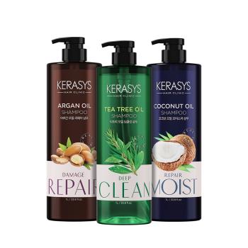 【KERASYS可瑞絲】NATURAL植物油系列1000ml超大容量(不添加有疑慮成分-洗髮精1000ml/500ml 任選1)