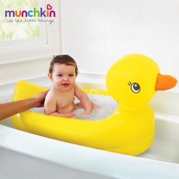 munchkin滿趣健-充氣式感溫鴨子造型泳池