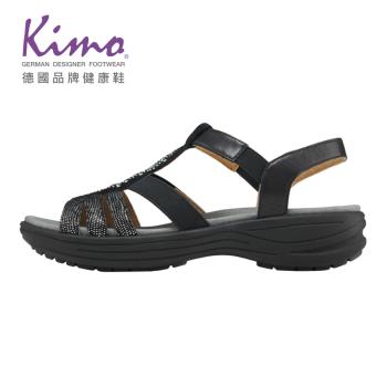 Kimo波西米亞民族風涼鞋 女鞋 (閃亮黑 KBJSF150033)