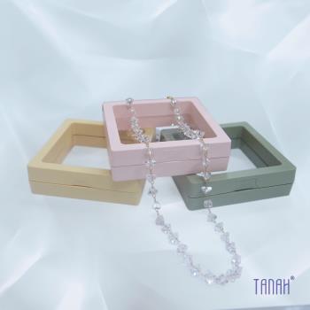 【TANAH】復古時尚 串珠款 粉色款/透明款 項鍊(B018)