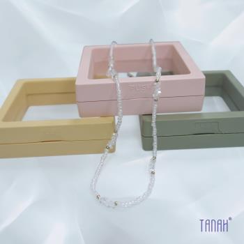 【TANAH】復古時尚 透明款 串珠款 項鍊(B004)