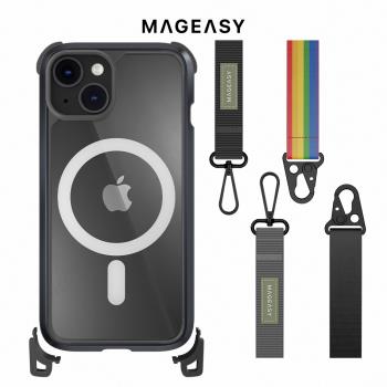 MAGEASY iPhone 14 Plus 6.7吋 Odyssey+ M 超軍規防摔磁吸掛繩手機殼
