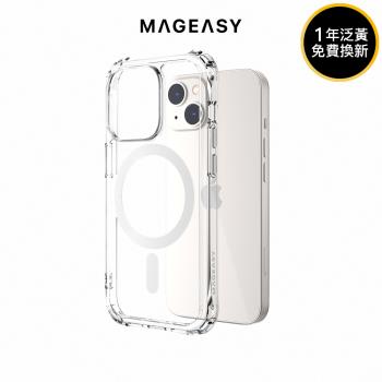 MAGEASY iPhone 14 Plus 6.7吋 Atoms M 磁吸超軍規防摔透明殼