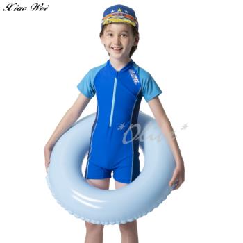 【SARBIS 沙兒斯品牌】兒童短袖連身泳裝NO.B6622058(現貨+預購)