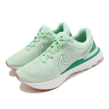 Nike 慢跑鞋 Wmns React Infinity Run FK 3 女鞋 湖水綠 支撐 路跑 運動鞋 DD3024-301