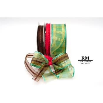 特惠套組 華麗的聖誕松果套組 緞帶套組 禮盒包裝 蝴蝶結 手工材料