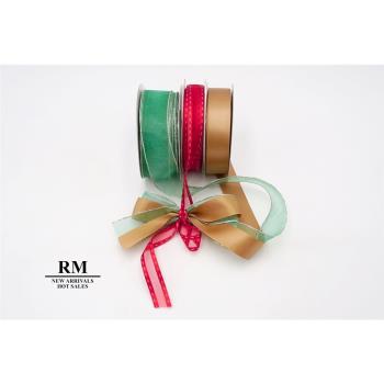 特惠套組 聖誕小禮物套組  緞帶套組 禮盒包裝 蝴蝶結 手工材料
