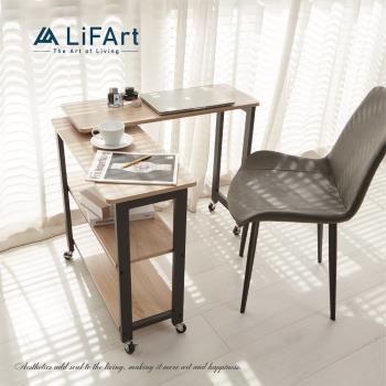 【LiFArt】工業風360度旋轉置物架/邊桌