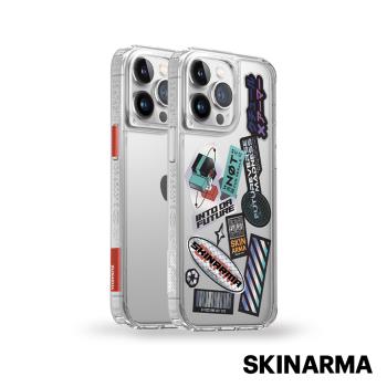 Skinarma日本潮牌 iPhone 14 Plus / 15 Plus 共用 Saido 低調風格四角防摔手機殼-透明