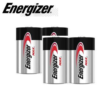 【Energizer 勁量】MAX鹼性2號C電池4入(1.5V長效鹼性電池)        