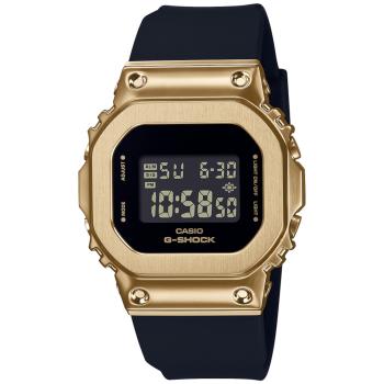 CASIO G-SHOCK  經典方框 奢華黑金電子腕錶 GM-S5600GB-1