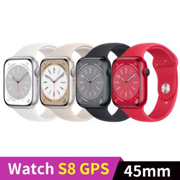 Apple Watch S8 GPS 45mm 鋁金屬錶殼加運動型錶帶