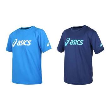 ASICS 男女運動排汗T恤- 台灣製 慢跑 路跑 短袖 上衣 亞瑟士