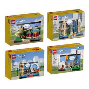 樂高 LEGO 積木 CREATOR系列 40654北京40519紐約40568巴黎40569倫敦 四款明信片套組