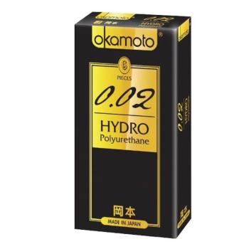 壞男情趣 Okamoto岡本002極致薄HYDRO 55mm保險套-6入超激薄 接近無套感