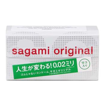 壞男情趣 SAGAMI相模元祖002超激薄 55mm保險套- 12片 超激薄 接近無套感