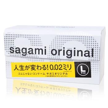 壞男情趣 SAGAMI相模元祖002超激薄大尺寸 58mm保險套-L加大 12片