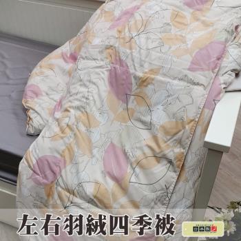 【寶松Royal Cover】JIS日本製 70/30皇家左右羽絨四季被6x7尺 春漾(兩色任選)