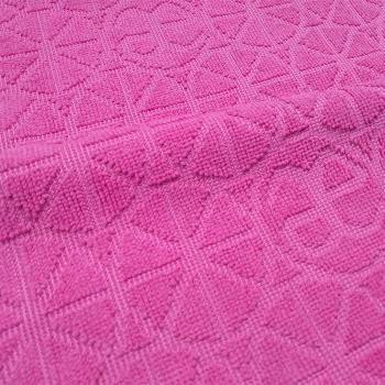 【ELEGANCE】超細纖維運動毛巾 桃紅色寬版
