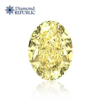 【鑽石共和國】GIA 橢圓形型黃彩鑽0.80克拉 Fancy Yellow / SI2