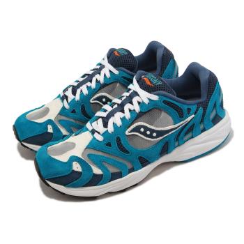 Saucony 休閒鞋 Grid Azura 2000 男鞋 藍灰 復古 支撐 Denim 反光 索康尼 S704914
