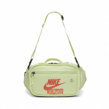 Nike 斜背包 NSW Shoulder Bag 男女款 NSW 運動休閒 外出 大容量 穿搭 綠 橘 DH3079-383