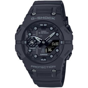 CASIO G-SHOCK 藍牙連線 時尚錶圈雙顯腕錶-黑 GA-B001-1A