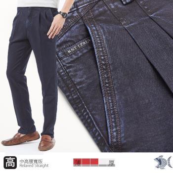 NST Jeans 高腰打摺牛仔褲 微彈 森 簡約靛藍 中老年暢銷款 002(8758)