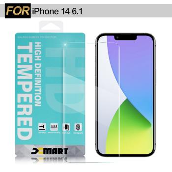 Xmart for iPhone 14 6.1 薄型 9H 玻璃保護貼-非滿版