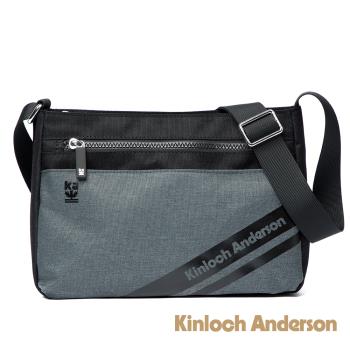 【Kinloch Andeson】Even拉鍊方形側背包-黑色