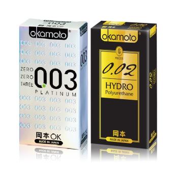 岡本okamoto 002 Hydro水感勁薄6片+ Platinum白金12入